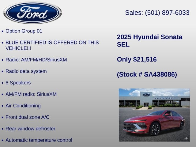 2025 Hyundai Sonata SEL