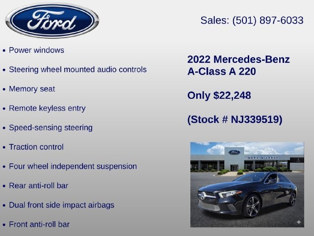 2022 Mercedes-Benz A-Class A 220 4MATIC®