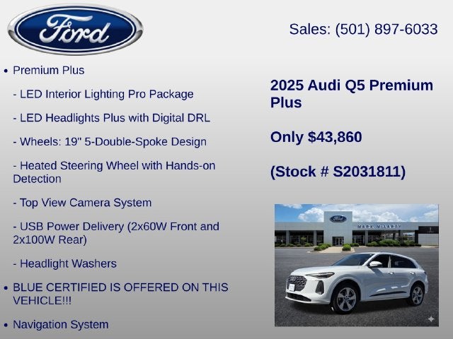 2025 Audi Q5 2.0T Premium Plus quattro