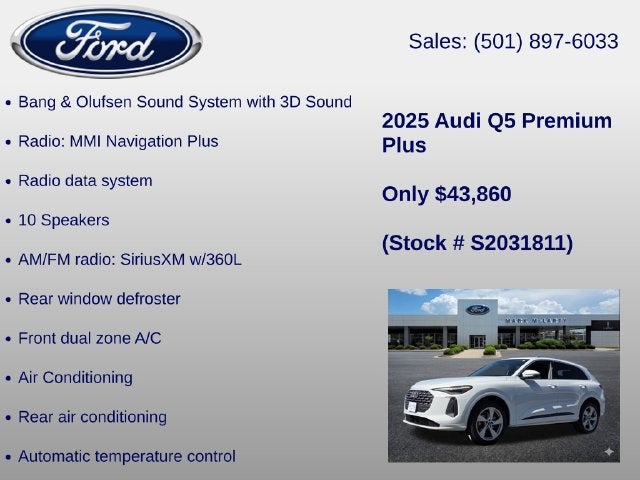 2025 Audi Q5 2.0T Premium Plus quattro