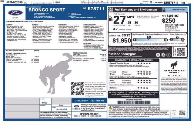 2025 Ford Bronco Sport Big Bend