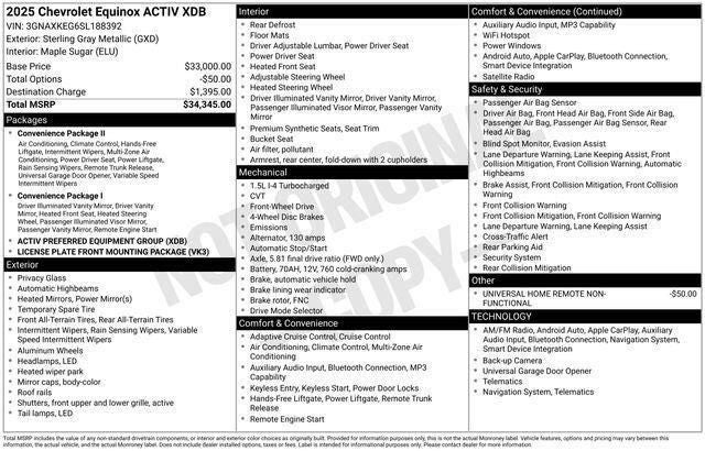 2025 Chevrolet Equinox ACTIV