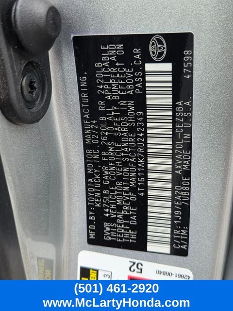 2024 Toyota Camry SE