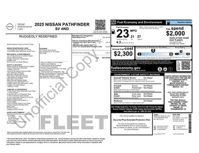 2025 Nissan Pathfinder SV