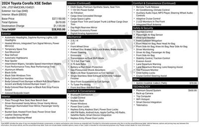 2024 Toyota Corolla XSE