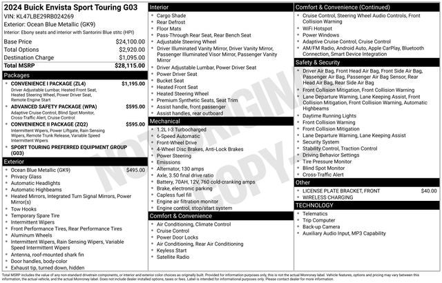 2024 Buick Envista Sport Touring