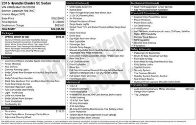 2016 Hyundai Elantra SE