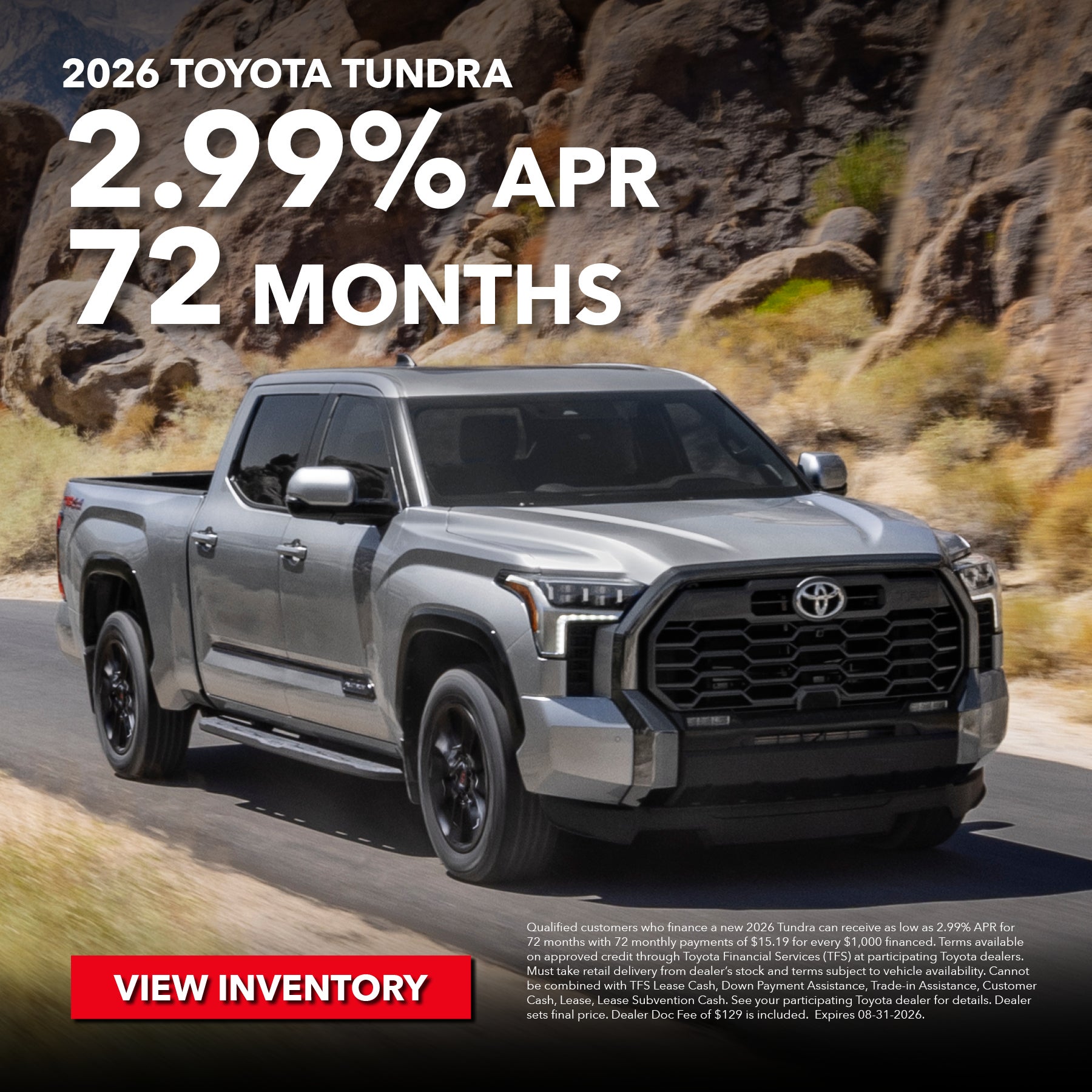 2026 Toyota Tundra Promotion