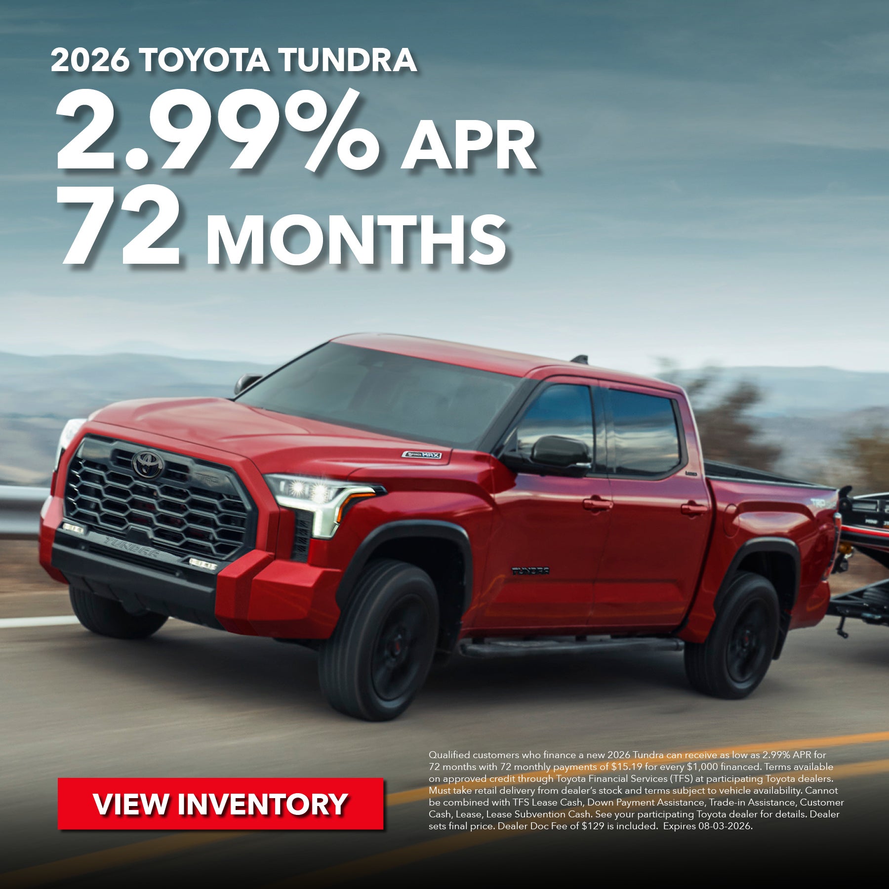 2026 Toyota Tundra Promotion