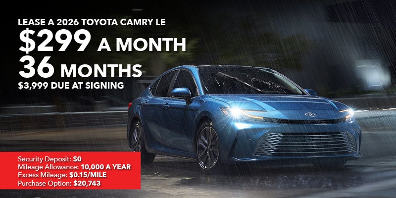 Lease a 2026 Toyota Camry LE