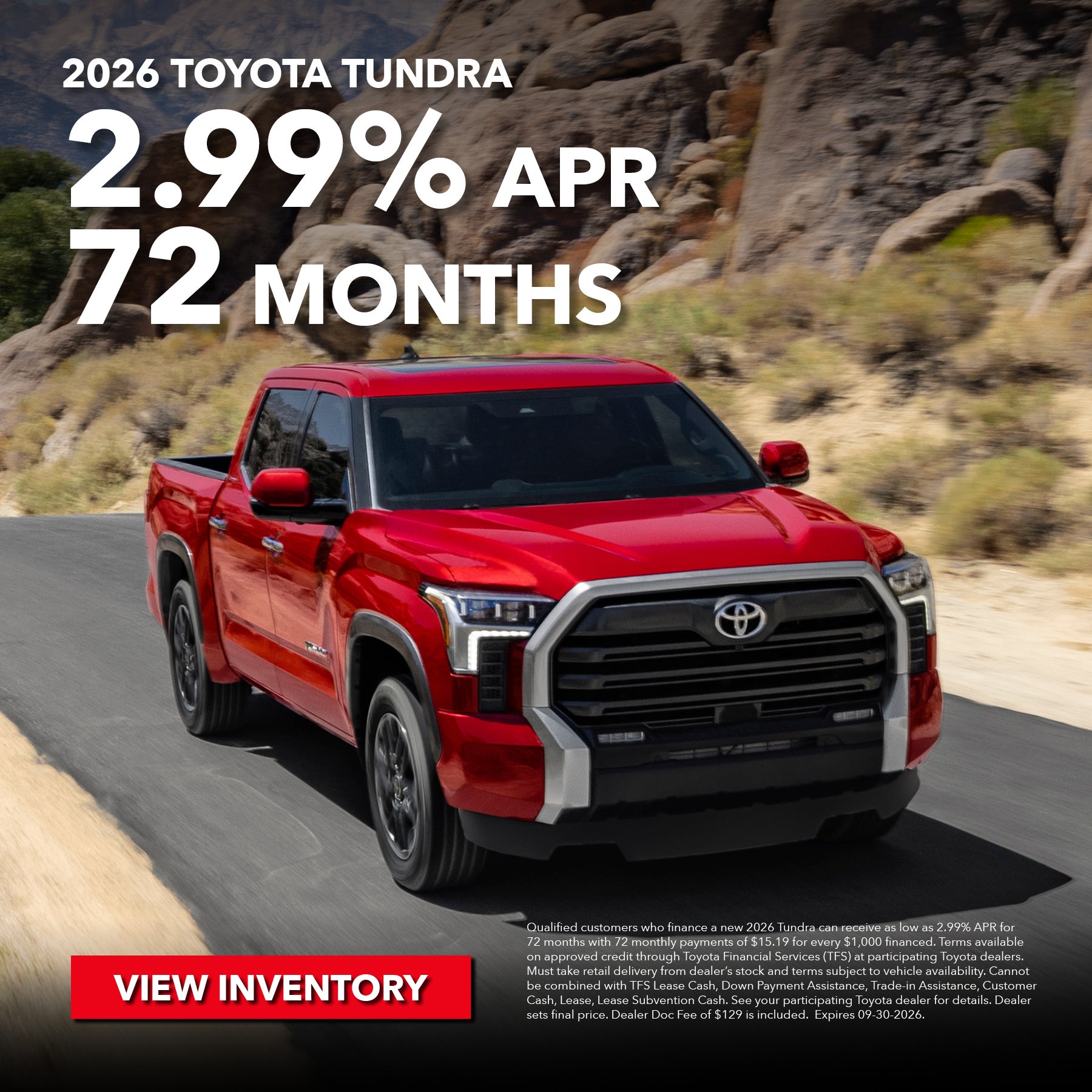 2026 Toyota Tundra Promotion