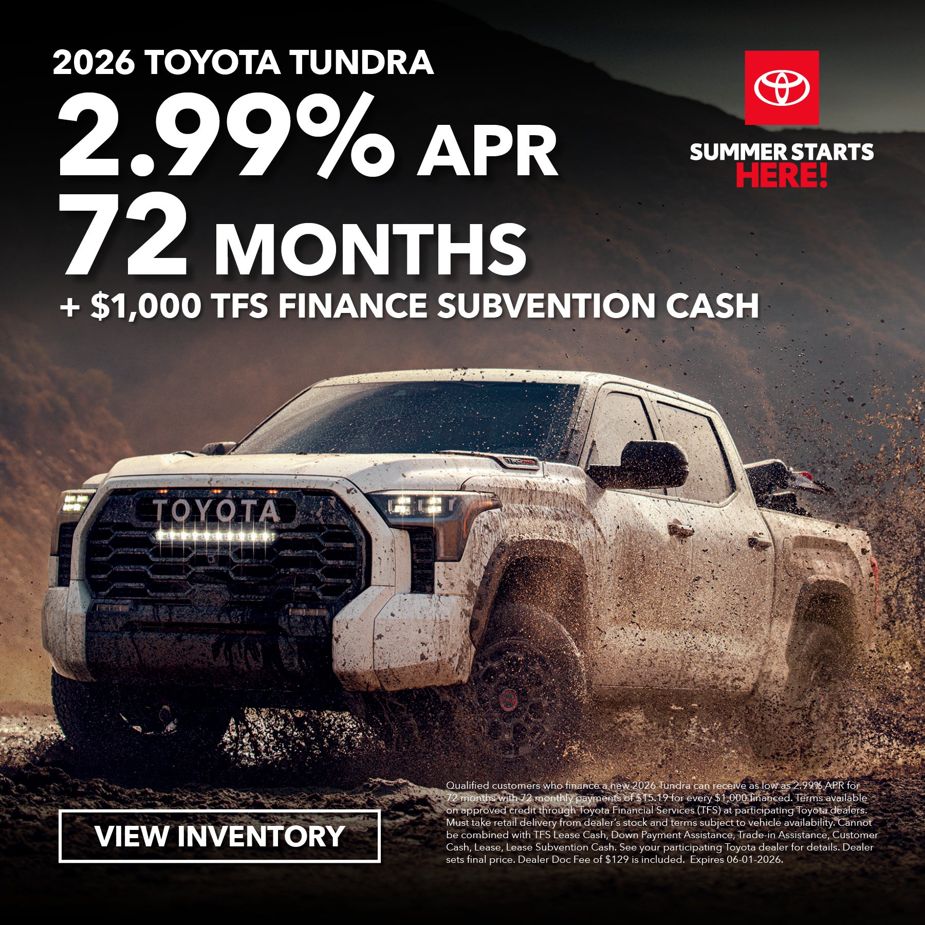2026 Toyota Tundra Promotion