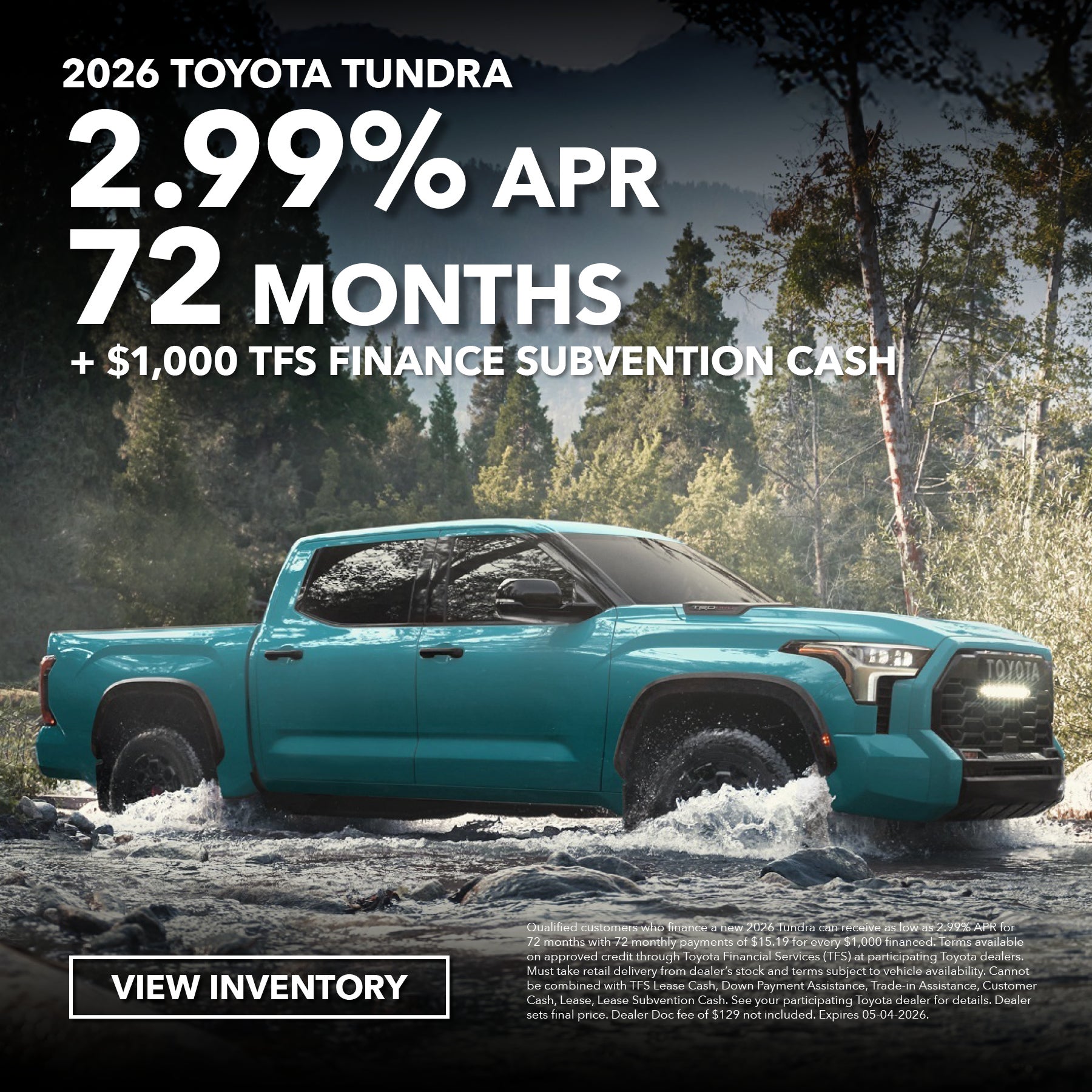 2026 Toyota Tundra Promotion