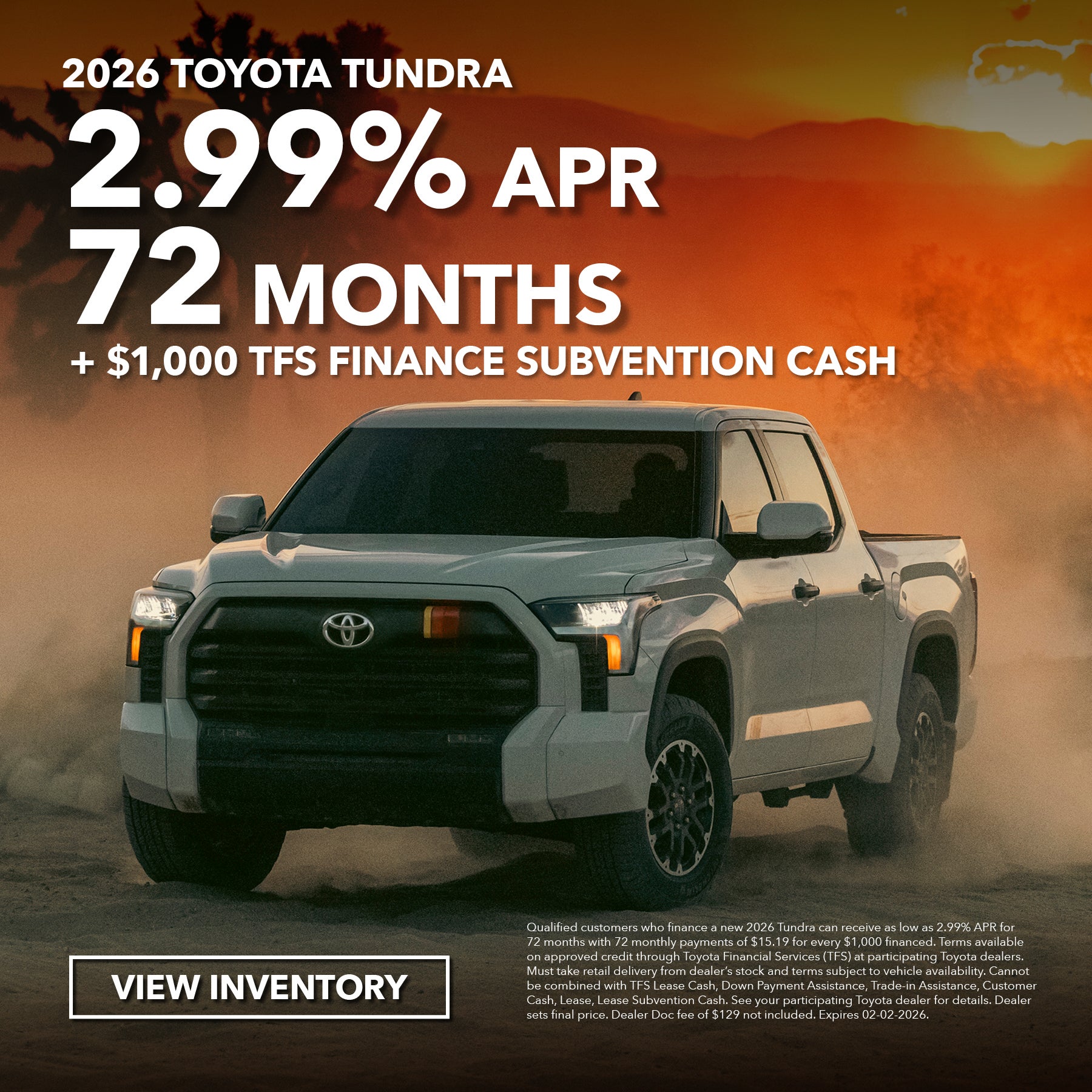 2026 Toyota Tundra Promotion