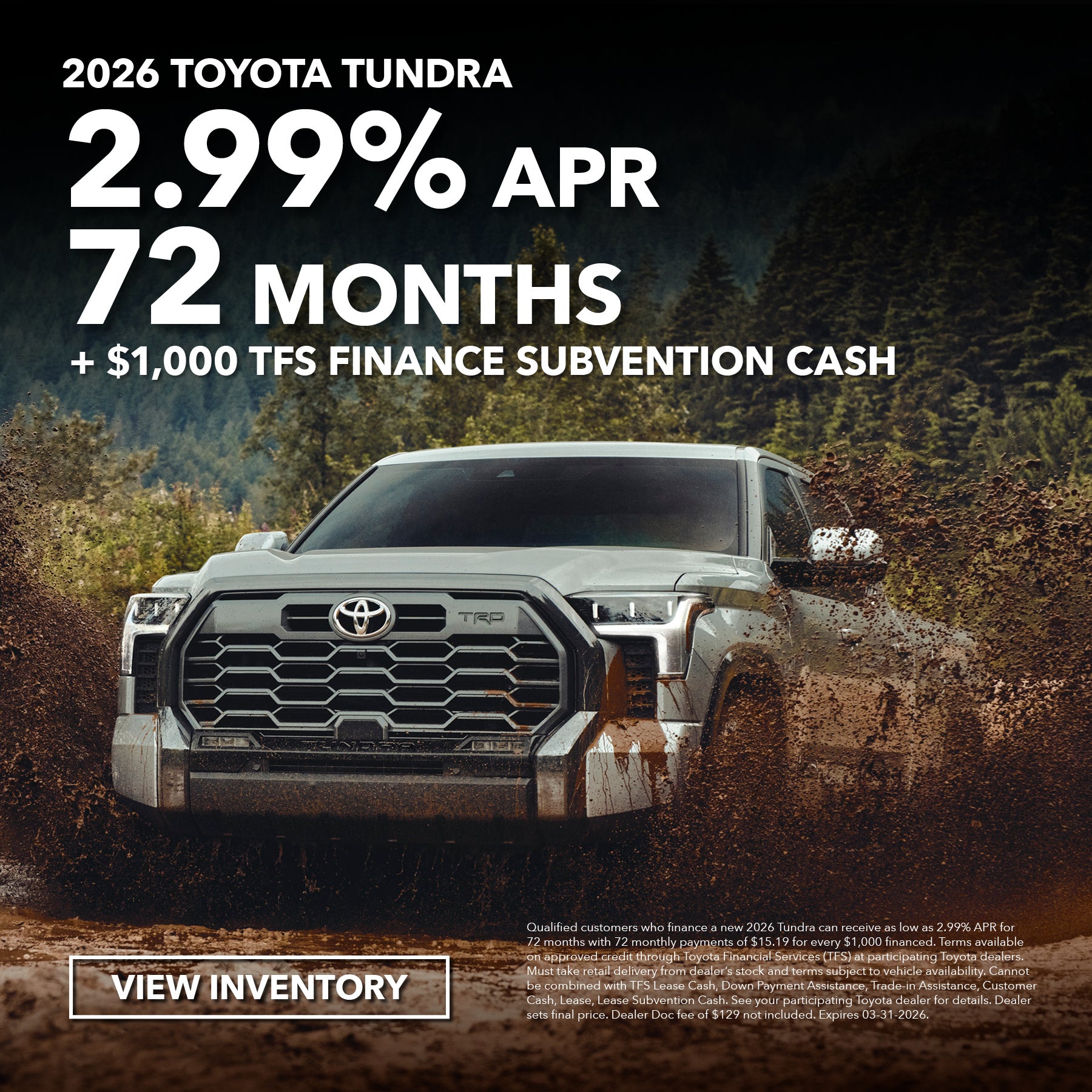 2026 Toyota Tundra Promotion