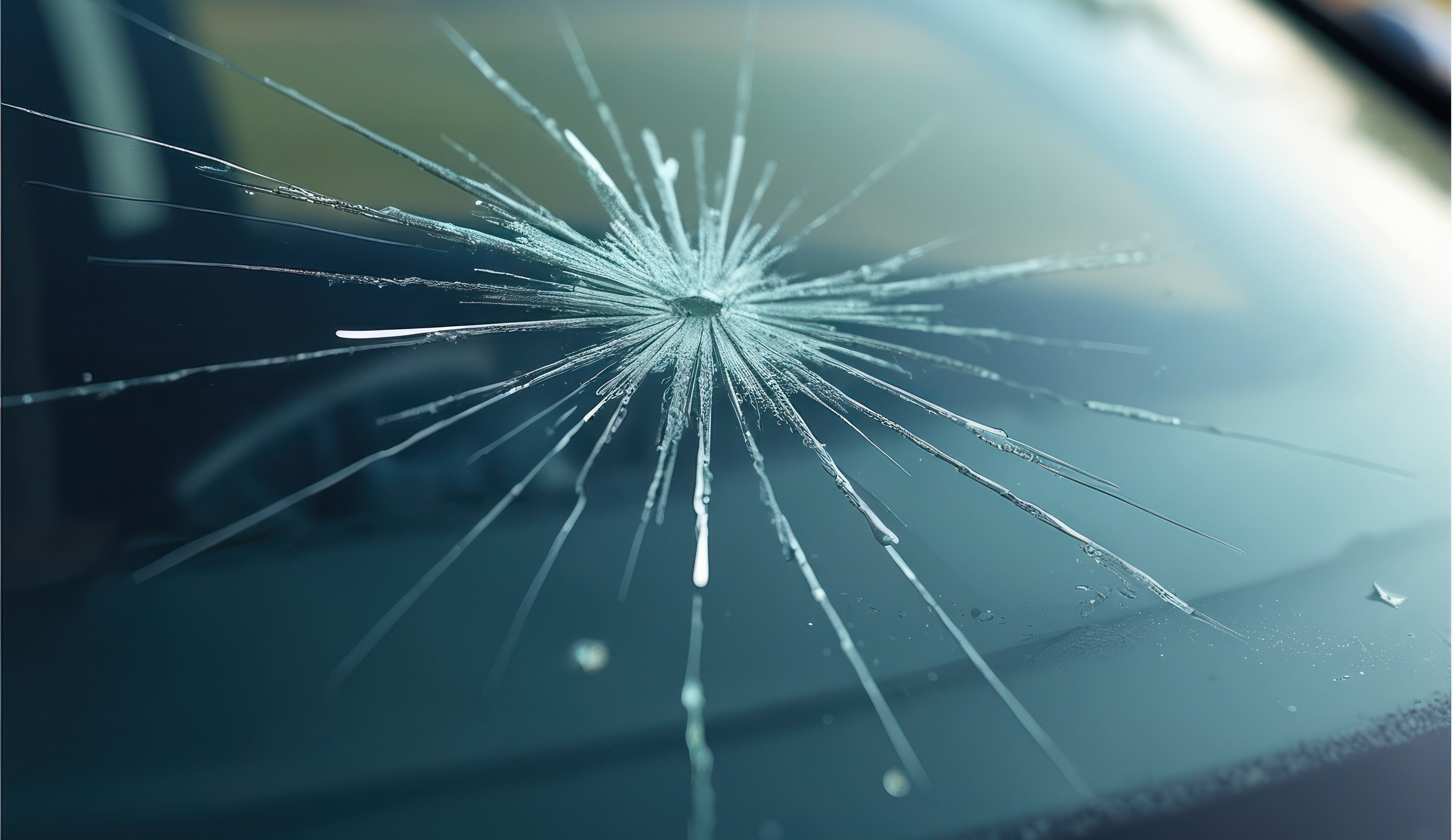 Cracked windshield